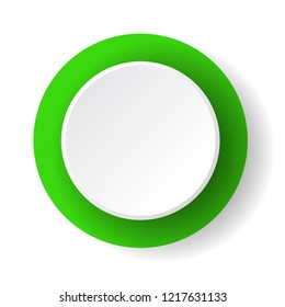 green badge or button