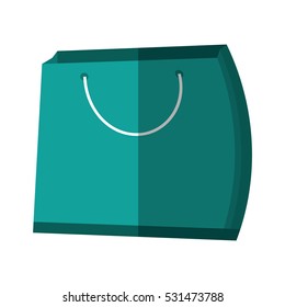 green bag gift present color shadow vector illustration eps 10