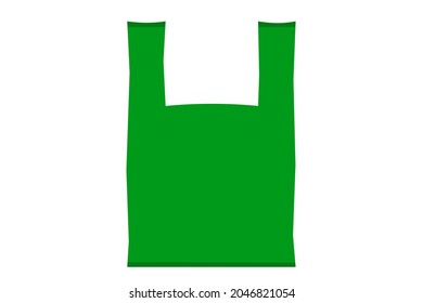 green bag icon on a white background