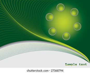 Green ball background