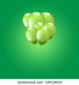 Green balloon group