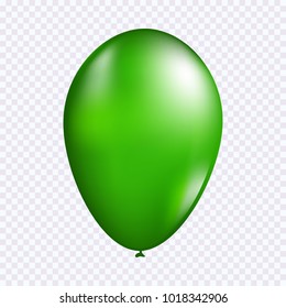 Green balloon vector