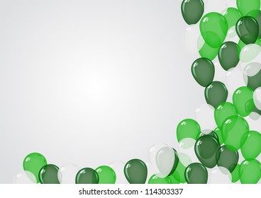 Green balloons