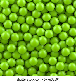 Green balls background.