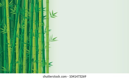 Green Bamboo Background Vector Illustration Stock Vector (Royalty Free ...