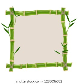 Green bamboo frame