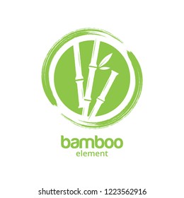 Green bamboo graphic design template vector illustration