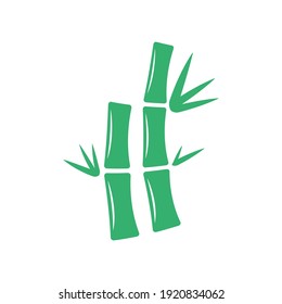 Green bamboo icon design template vector isolated