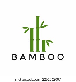 Green Bamboo Logo Design Template