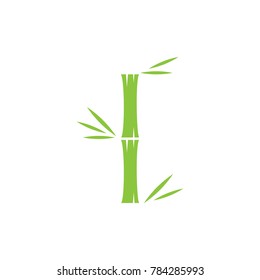 Green Bamboo Logo Design Vector 