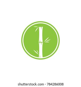 Green Bamboo Logo Design Vector 