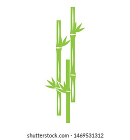 green bamboo logo vector illustration