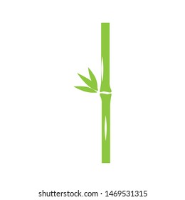 green bamboo logo vector illustration
