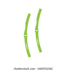 green bamboo logo vector illustration