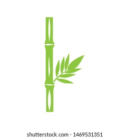 green bamboo logo vector illustration