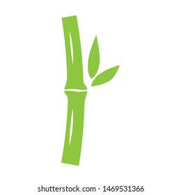 green bamboo logo vector illustration