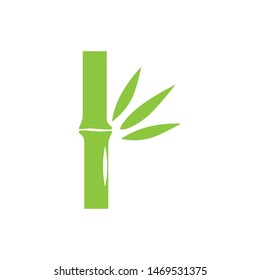 green bamboo logo vector illustration