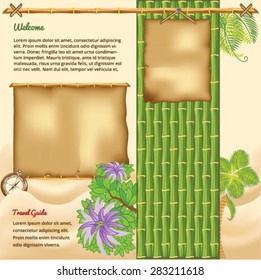 Green Bamboo Travel Template