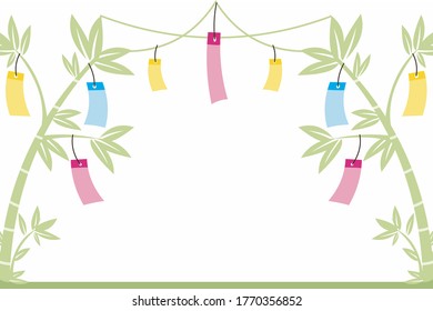 grüner Bambus-Baum mit Stern-Vektorgrafik
Bambusdekoration
Bambus-Papier-Dekoration hängt, The Star Festival Traditional Event Tanabata Juli auf Japanisch
