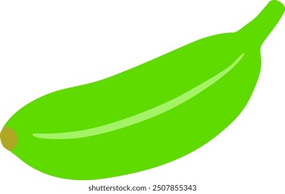 Green banana illustration 5,
An illustration of a green banana.