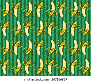 Green banana pattern