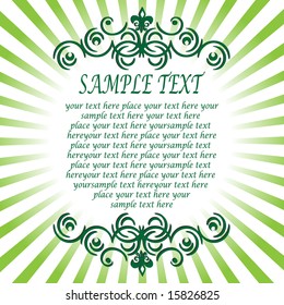 green banner