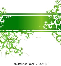 green banner
