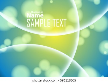 Green banner abstract template for card. Metal Background with waves and reflections. Business background, silver, illustration. Illustration of abstract background with a metallic element