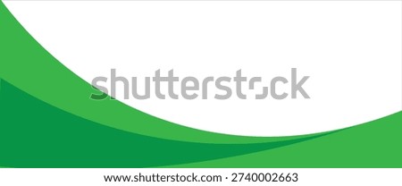 Green banner background. Green abstract header with rounded lines for web banner or poster.


