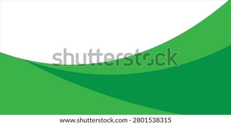Green banner background. Green abstract header with rounded lines for web banner or poster.


