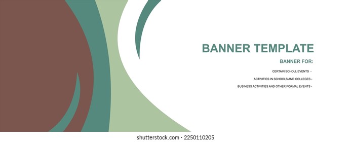 green banner design template. Suitable for business and event banners. white background