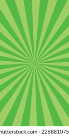 Green banner rays, lines background