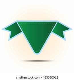 green banner ribbon