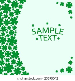 Patrick?s green banner. Vector illustration