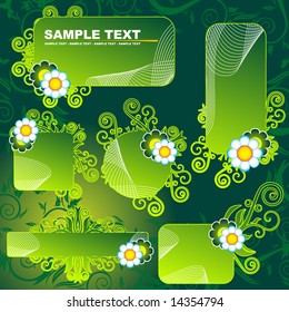 Green banners