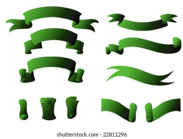 green banners