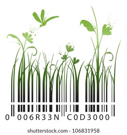 green barcode