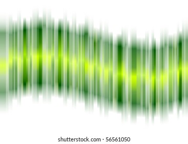 Green bars in the wave shape