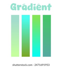 Green Based Colours Pallete Design