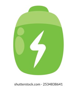 green battery bio renewable energy isolated