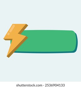 A green battery icon with a lightning bolt symbol, representing energy or power.