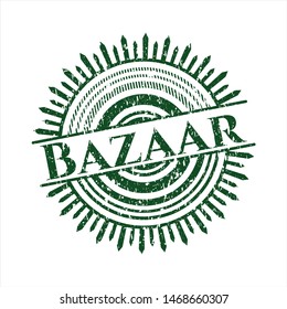 Green Bazaar distress rubber stamp