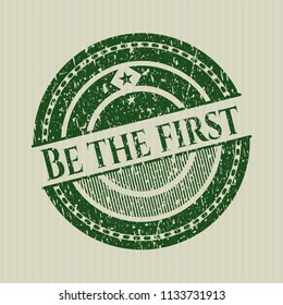Green Be the first rubber seal with grunge texture