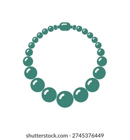 A green beaded bracelet featuring large emerald green beads and smaller beads