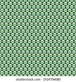 Green beads background. Seamless vector illustration. 