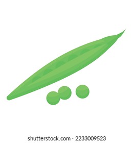 Green bean zinc icon isometric vector. Vitamin zn. Nutrition supplement