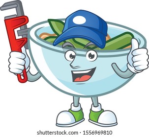 Green beans casserole food with character plumber