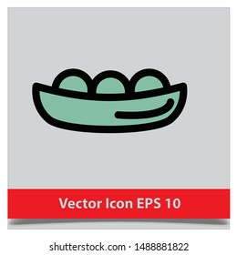 green beans icon.food sign. EPS 10