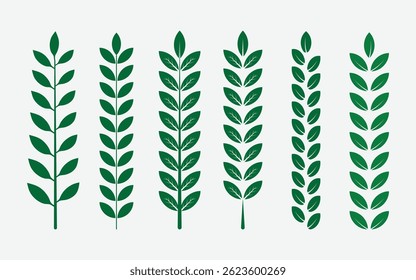 Grünes, schönes Blatt- und Zweigdesign 