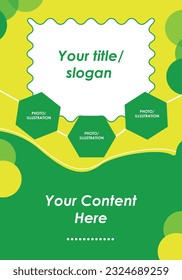 green and beautiful themed poster template design with the theme of freshness, health, hygiene, happiness.

Green,
yellow,
happy,
poster,
template,
go green,
fresh green,
slogan poster,